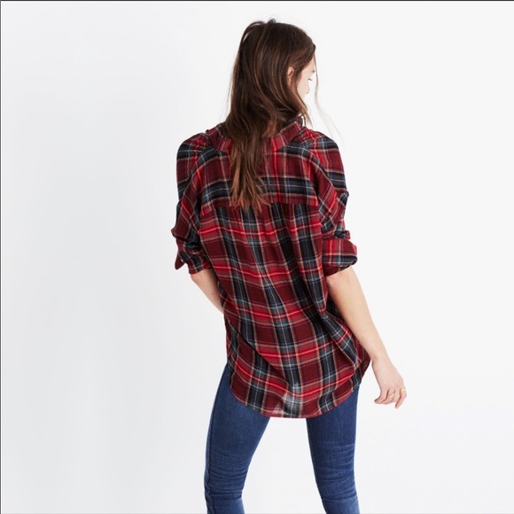 Madewell Red and Green Flannel - Picture 3 of 8